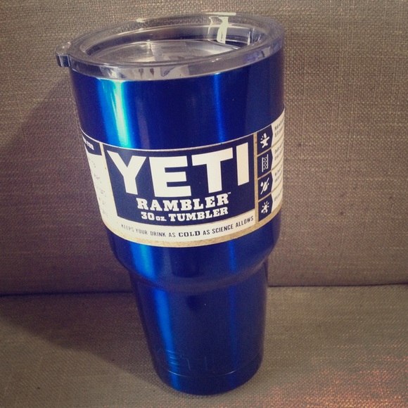 Blue candy powder coated 30oz tumbler