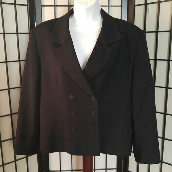 Rena Rowan black wool short jacket - Picture 1 of 3