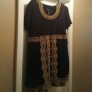 INC black and gold dress