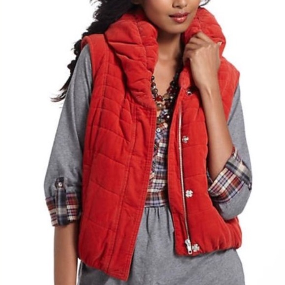 Anthropologie puffer vest