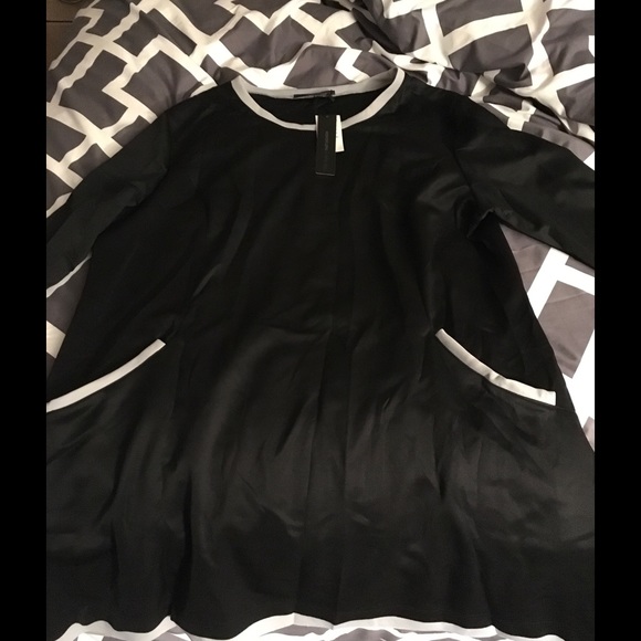 Black and grey dress new with tags never worn