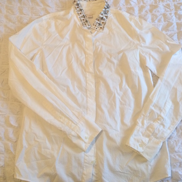 Jcrew jeweled button down