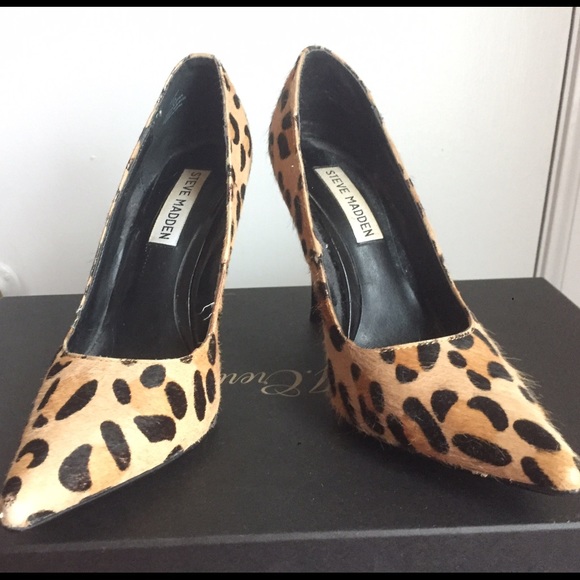 Leopard Print Steve Madden Heels - Picture 2 of 4