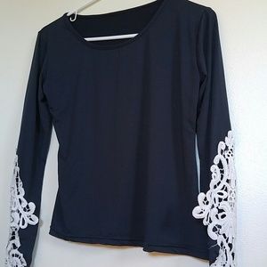 Crochet sleeve top