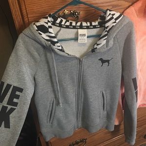 Lightly worn PINK jacket. Zip up.
