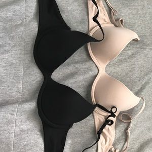 VS Pink Scoopneck Bra Set