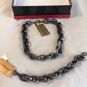 Choker with matching bracelet