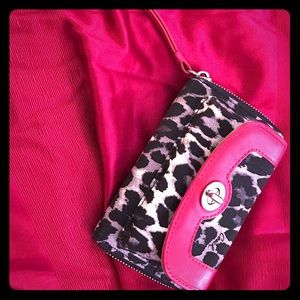 Coach leopard iPhone wristlet
