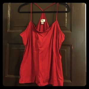 Red racerback tank from Old Navy, size Large