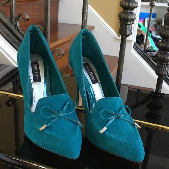 White House Black Market suede heels size 7