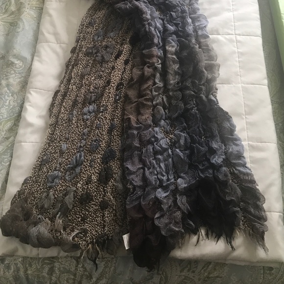 Blue/Grey/Brown Scarf - Picture 2 of 3
