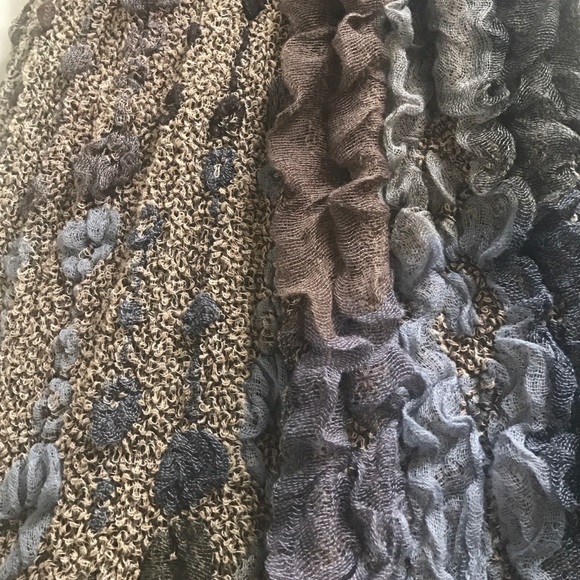 Blue/Grey/Brown Scarf - Picture 3 of 3