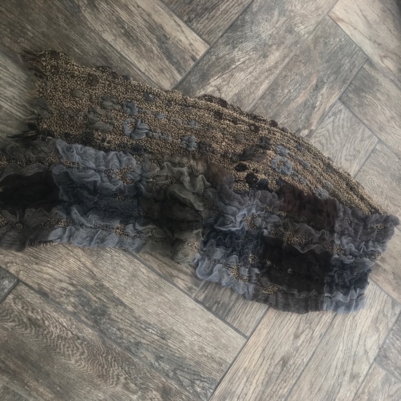 Blue/Grey/Brown Scarf - Picture 1 of 3