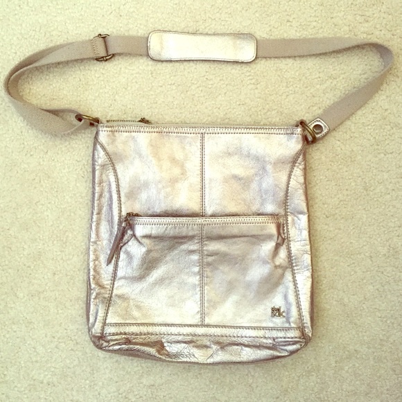 The Sak Crossbody Silver Purse
