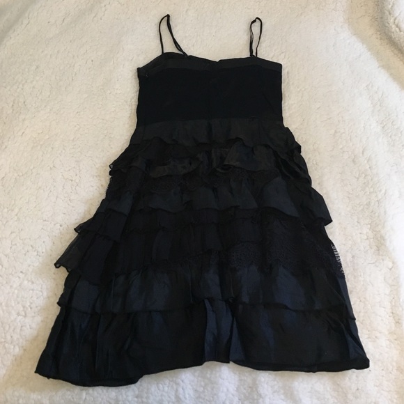 Armani Exchange Black Ruffle Dress - Picture 2 of 3