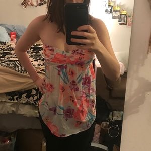 Roxy Strapless Top and Bathing Suit Cover Up