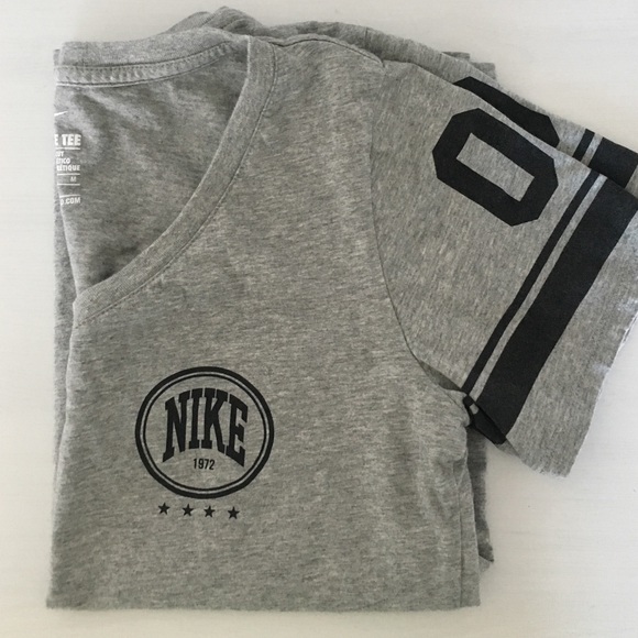 Grey Nike workout tee