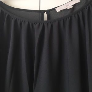 Loft scoop neck almost sheer blouse