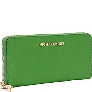 Michael Kors Jet Set Saffiano Leather Wallet