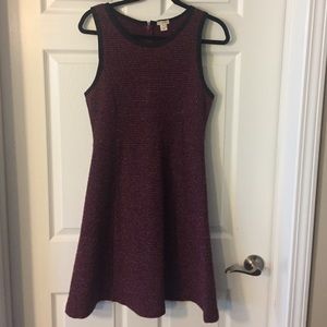 Red tweed dress