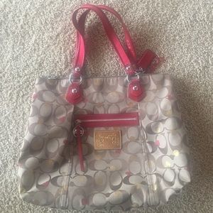 Coach Valentine Polka Dot Purse