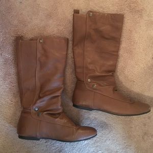 Tall brown boots