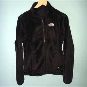 BLACK NORTH FACE FLEECE JACKET