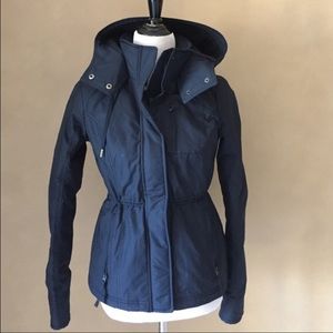 Abercrombie all season weather warrior navy jacket
