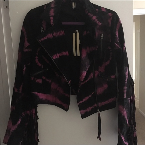 TopShop suede tyedye jacket