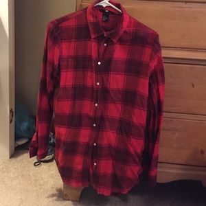 Red checkered H&M flannel