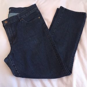 Loft Modern kick crop jeans
