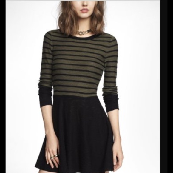 Express Skater Sweater Dress