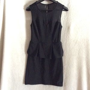 Black Peplum Dress