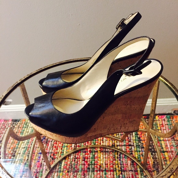 Nine West Shoes - Nine West Black Wedges