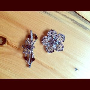 Accessory bundle, Lilla rose XS hair clip, brooch