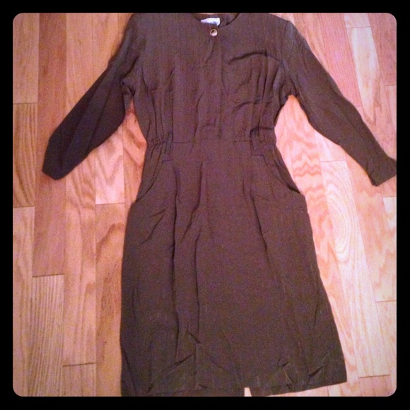 Vintage 90's olive green dress