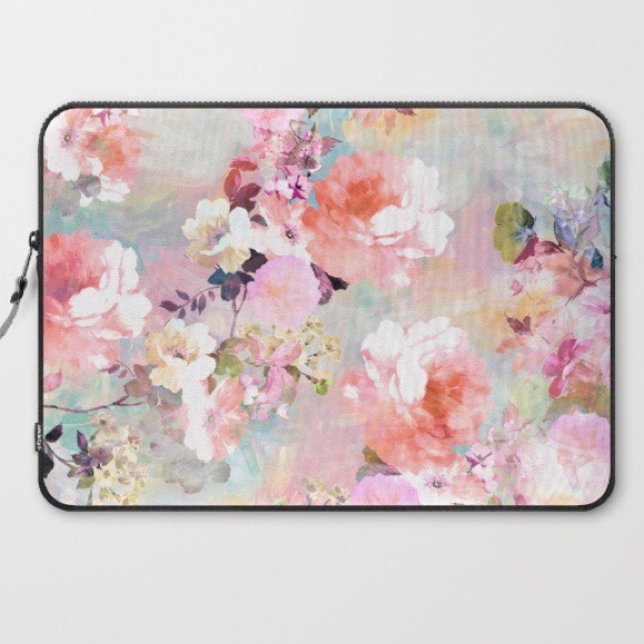 Society6 15" Floral Laptop Case