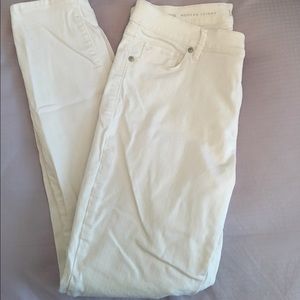 Loft White Modern Skinny Jeans