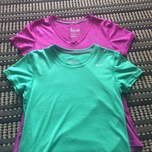 Lot of 2 Nike dri-fit shirts