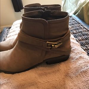 Brown Fergalicious ankle boots