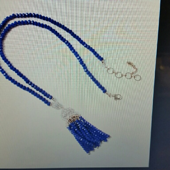 Amrita Singh Ankara Crystal Tassel Necklace