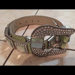 Women's western bling belt