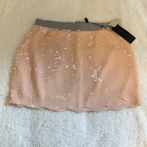 BCBGMaxAzria Pink Sequin Skirt