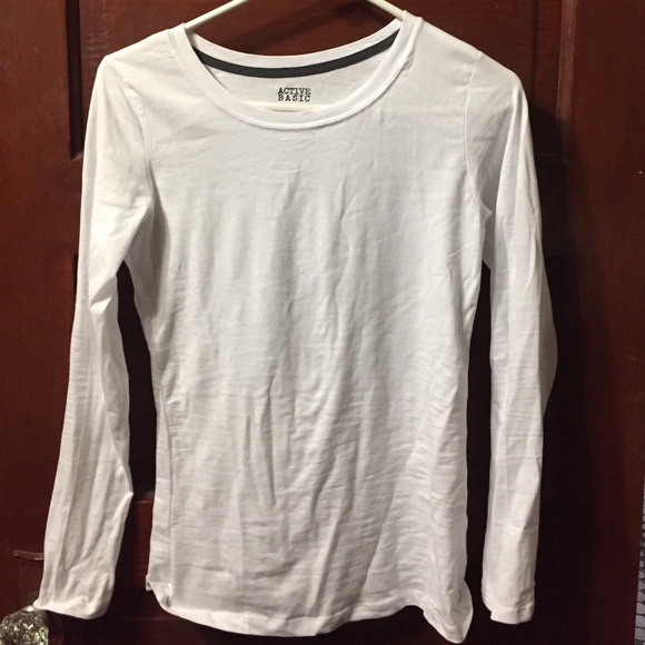 Long sleeve Active Basic white t-shirt