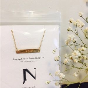 "Inspire" Gold Necklace