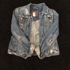 Distressed Jean Jacket