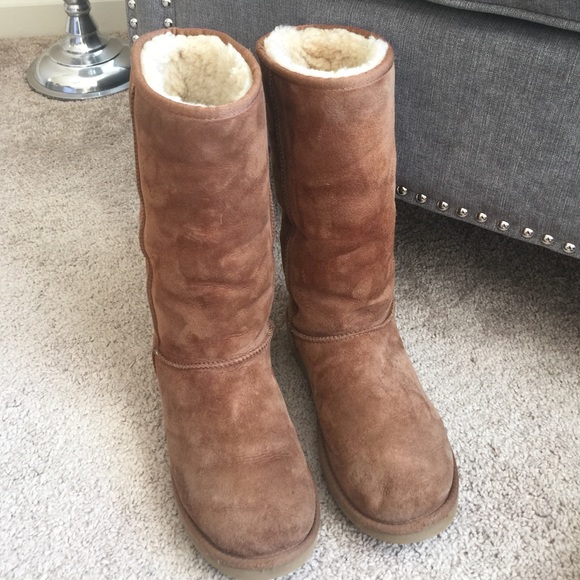 Tall chestnut UGGs