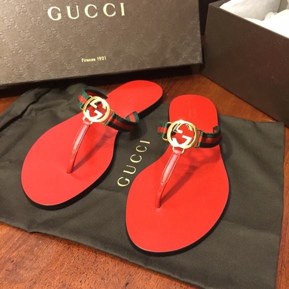 NEW Gucci Flip Flops