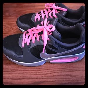 Nike air max black silver and pink
