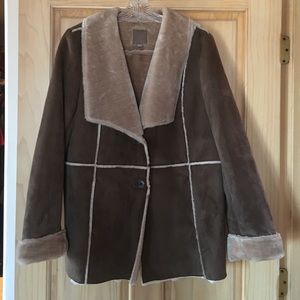 J Jill Faux Shearling Jacket NWOT